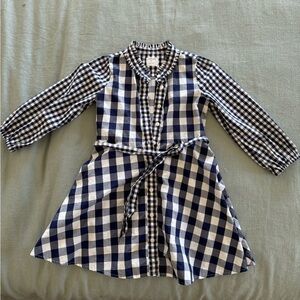 J crew Crew cuts gingham dress size 5